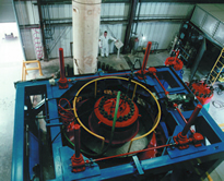 Hubsystem für hydrostatische Druckversuche