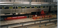 railway carriage lifting platform